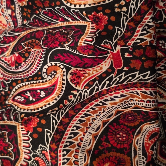 PERCEPTIONS NEW YORK BRAND WOMEN'S BLACK & RED SHORT SLEEVES DRESS SIZE LARGE - Picture 3 of 15